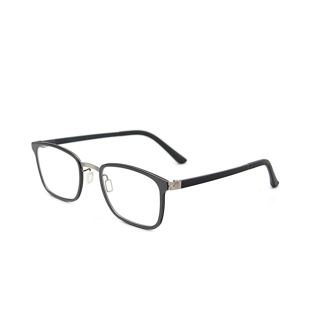 Óculos Metal Unissex Quadrado Minimalista / BOM ÓCULOS - BO0141