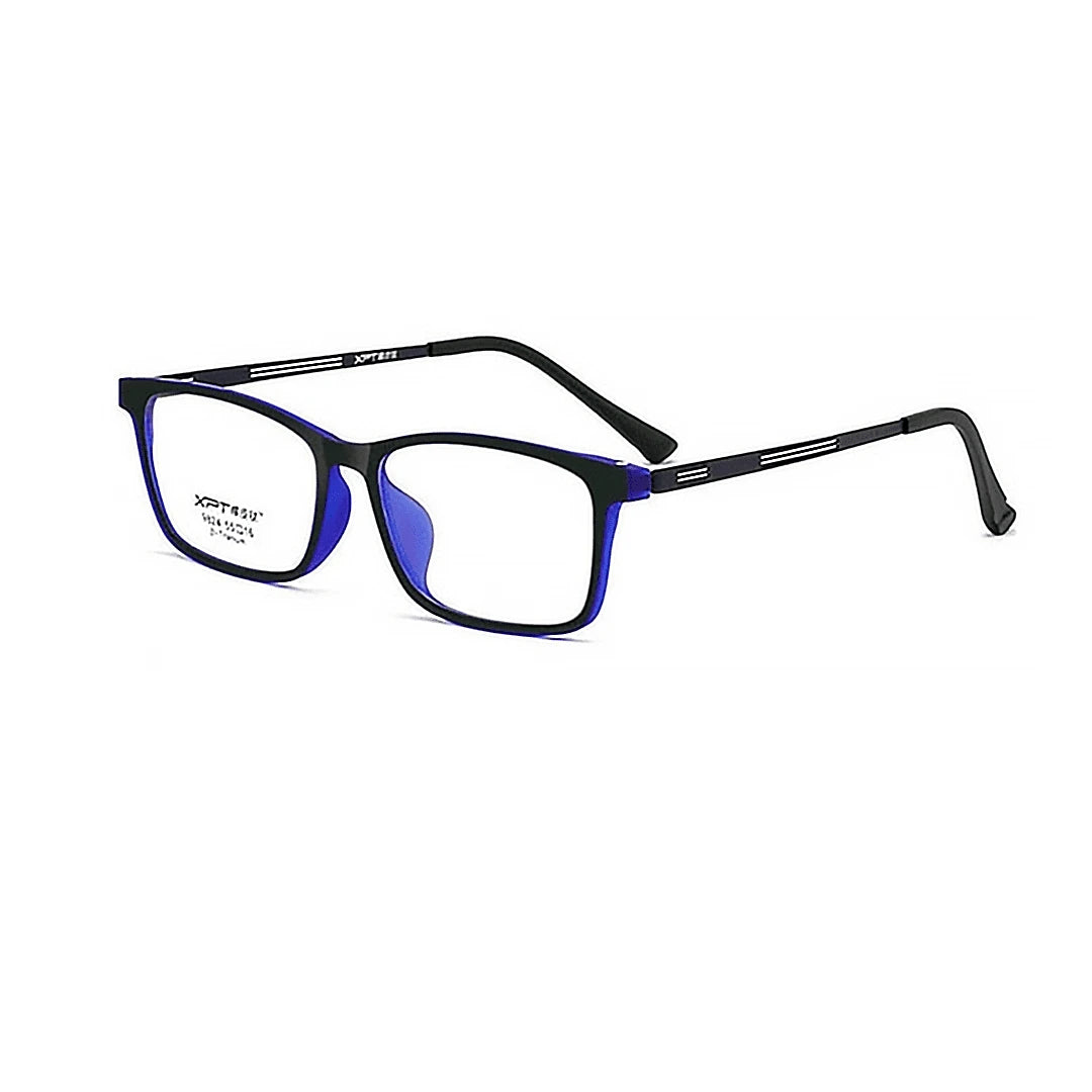 Bom Óculos Acetato Várias Cores Quadrado Unissex- BO0001 0 bomoculos Preto e Azul 