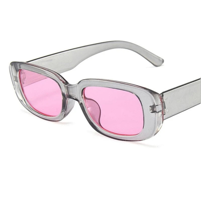 New Fashion Summer Vintage Small Square Frame Sunglasses UV400 For Women Retro Punk Rectangle Sun Glasses Eyewear Sun Shades 0 Bom Óculos A08 1 pair 