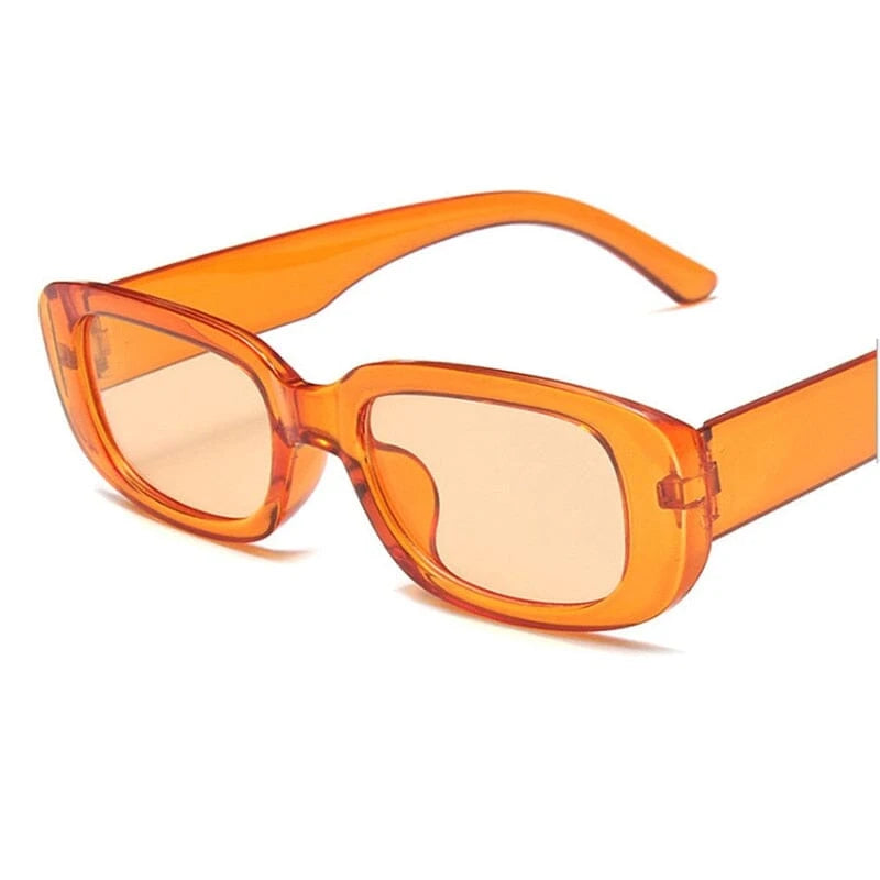 New Fashion Summer Vintage Small Square Frame Sunglasses UV400 For Women Retro Punk Rectangle Sun Glasses Eyewear Sun Shades 0 Bom Óculos A12 1 pair 