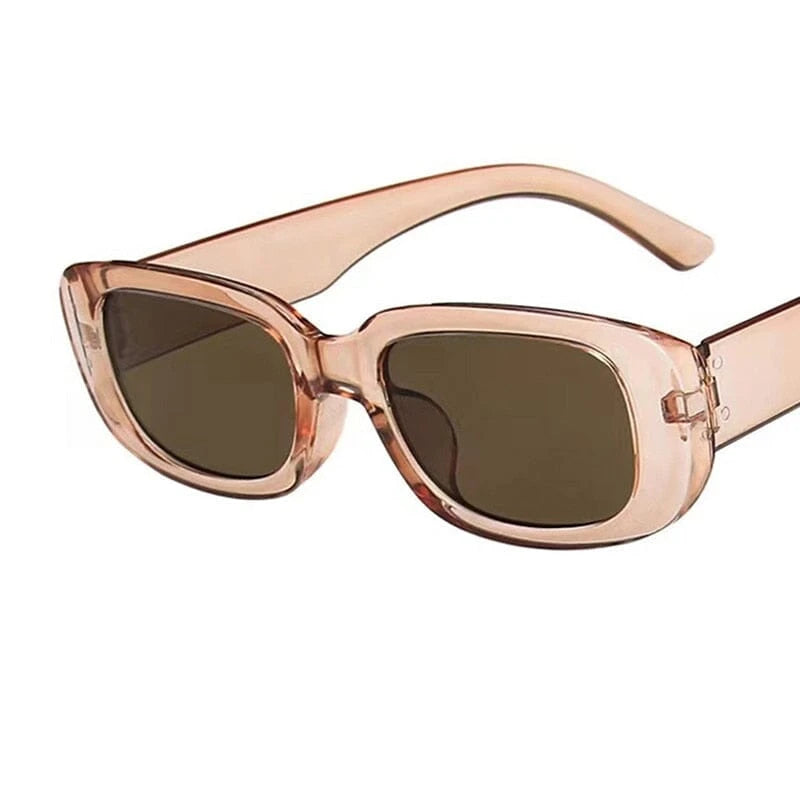 New Fashion Summer Vintage Small Square Frame Sunglasses UV400 For Women Retro Punk Rectangle Sun Glasses Eyewear Sun Shades 0 Bom Óculos A13 1 pair 