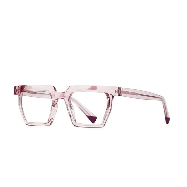 Óculos Acetato Feminino Luxo Quadrado / BOM ÓCULOS - BO0030 BO0030 Bom Óculos Rosa 