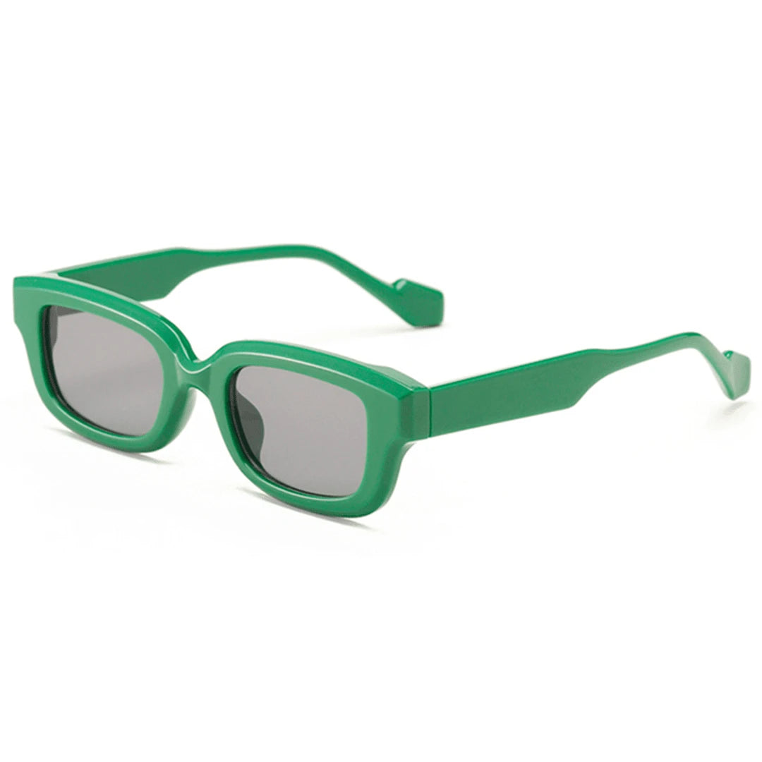 Óculos Acetato Feminino Retro Quadrado / BOM ÓCULOS - BO0037 BO0037 Bom Óculos Verde e Cinza 