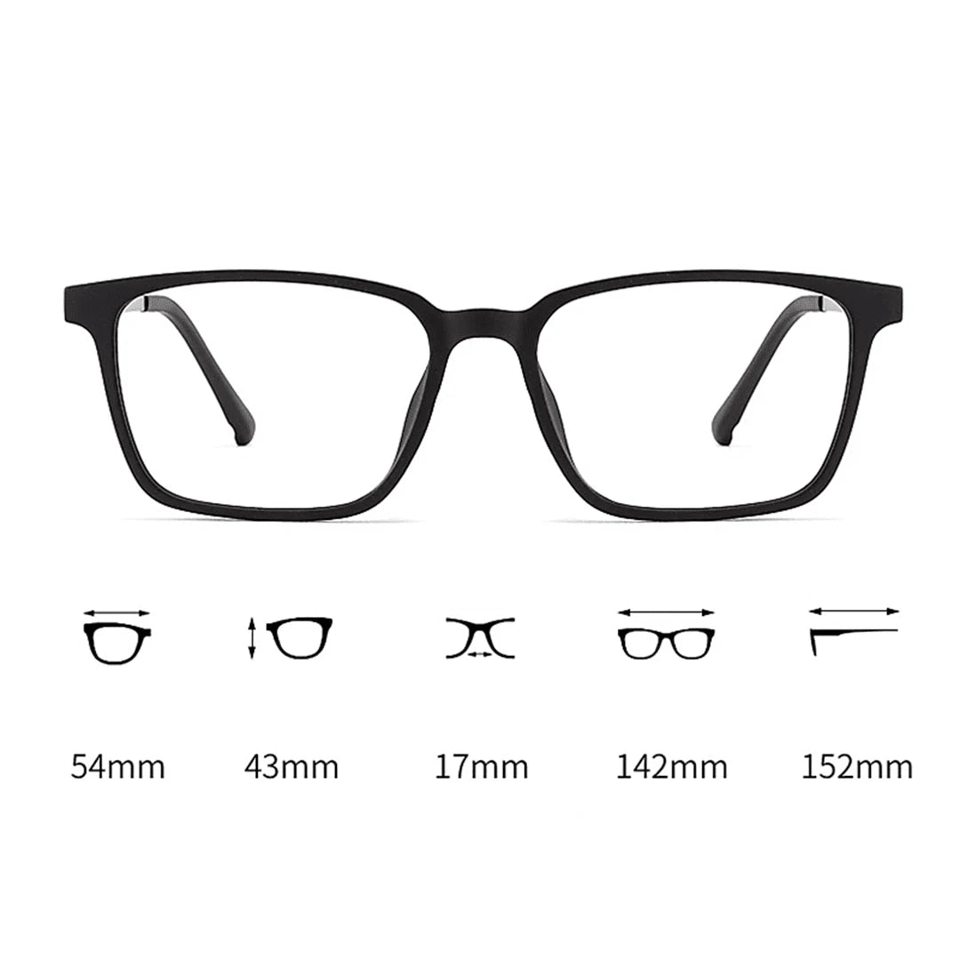 Óculos Acetato Masculino Quadrado Tradicional / BOM ÓCULOS - BO0005 BO0022 bomoculos 