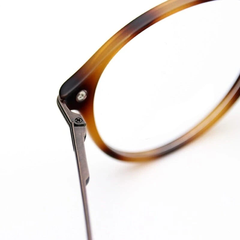 Óculos Acetato Unissex Oval Vintage / BOM ÓCULOS - BO0112 BO0112 Bom Óculos 
