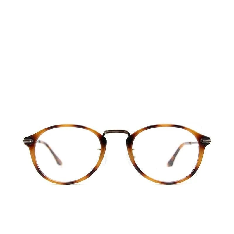 Óculos Acetato Unissex Oval Vintage / BOM ÓCULOS - BO0112 BO0112 Bom Óculos Print Amarelo 