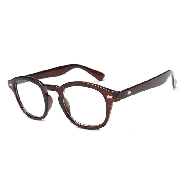 Óculos Acetato Unissex Redondo Clássico Vintage / BOM ÓCULOS - BO0026 BO0026 Bom Óculos Madeira 