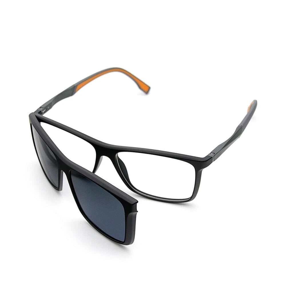 Óculos de Clipon Acetato Masculino Quadrado / BOM ÓCULOS - BO0089 BO0089 Bom Óculos 