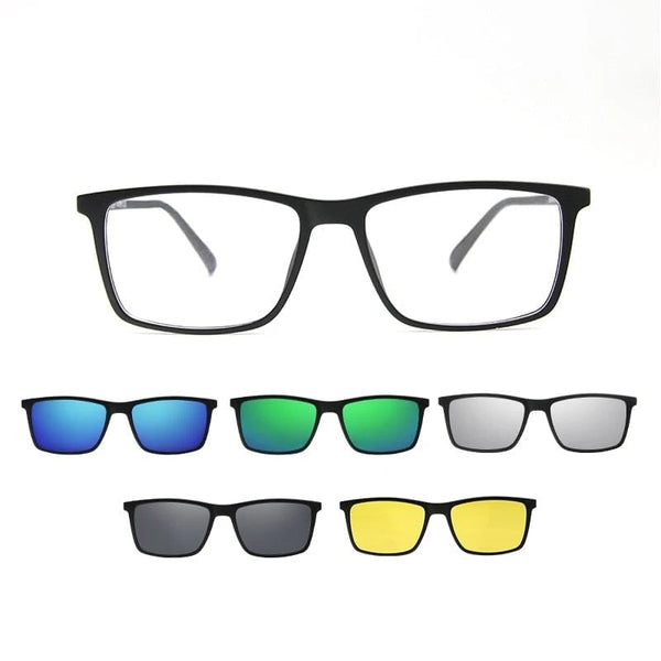 Óculos de Clipon Acetato Masculino Quadrado / BOM ÓCULOS - BO0090 BO0090 Bom Óculos 
