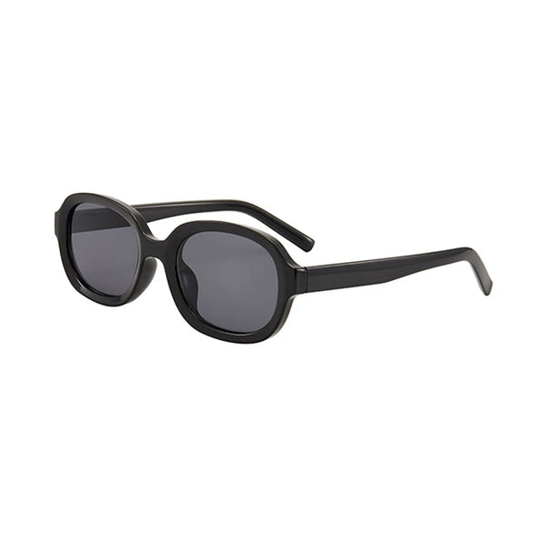 Óculos de Sol Acetato Feminino Oval Vintage / BOM ÓCULOS - BO0096 BO0096 Bom Óculos Preto 