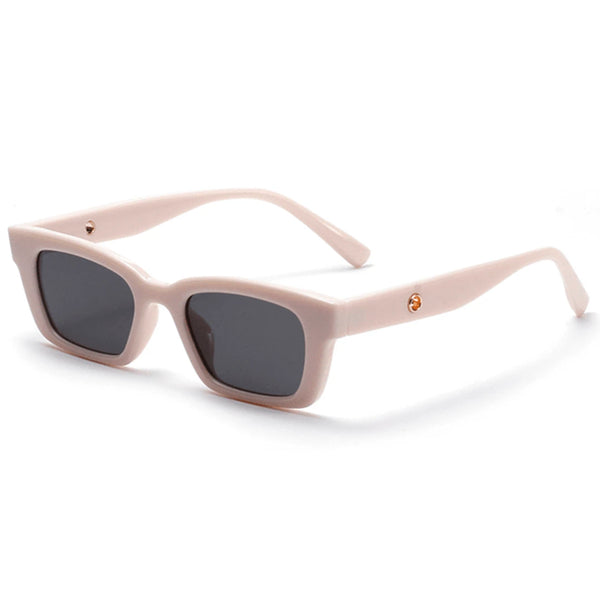 Óculos de Sol Acetato Feminino Quadrado / BOM ÓCULOS - BO0054 BO0054 Bom Óculos Bege e Preto 