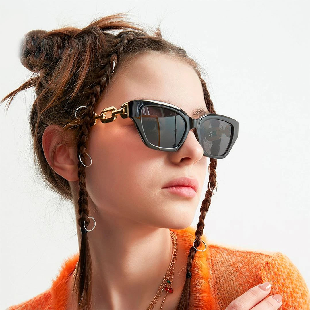 Óculos de Sol Acetato Feminino Quadrado Retrô / BOM ÓCULOS - BO0121 BO0121 Bom Óculos 