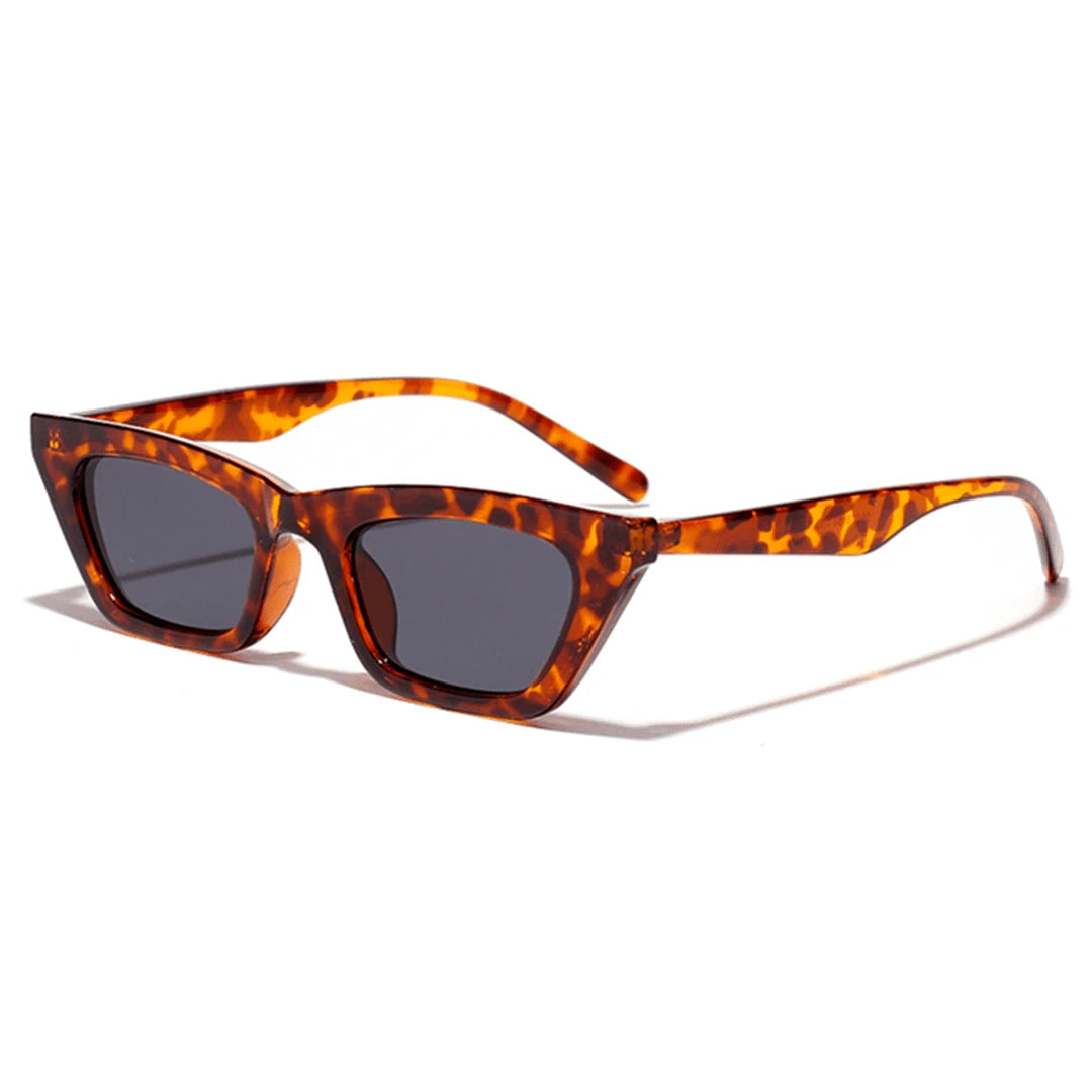 Óculos de Sol Acetato Feminino Retro Quadrado / BOM ÓCULOS - BO0045 BO0045 Bom Óculos Preto e Animal Print 