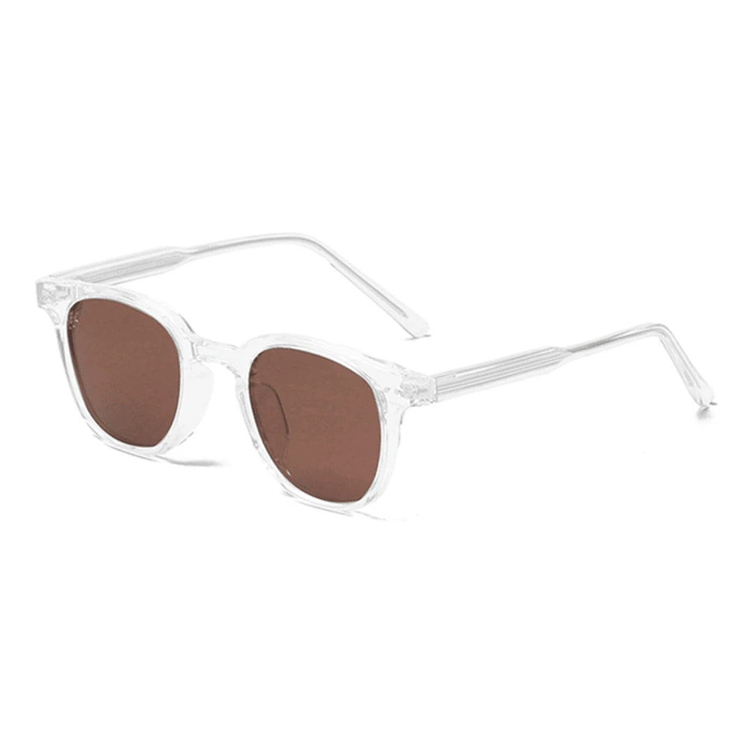 Óculos de Sol Acetato Unissex Quadrado Clássico / BOM ÓCULOS- BO0024 BO0024 Bom Óculos Branco 