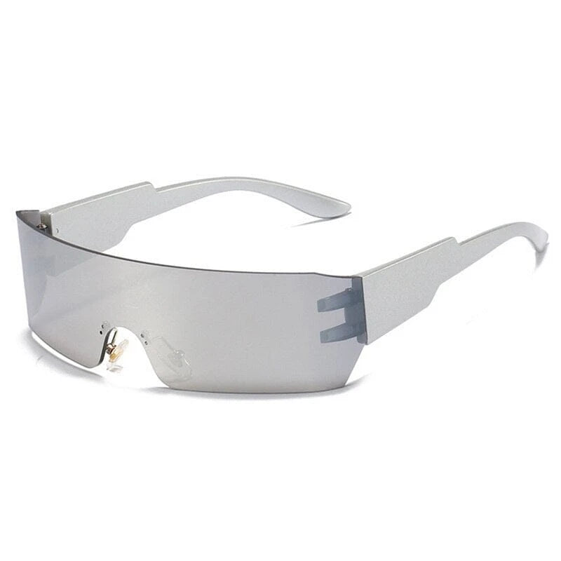 Óculos de Sol Acetato Unissex Quadrado Cyberpunk / BOM ÓCULOS - BO0095 BO0095 Bom Óculos Cinza 03 