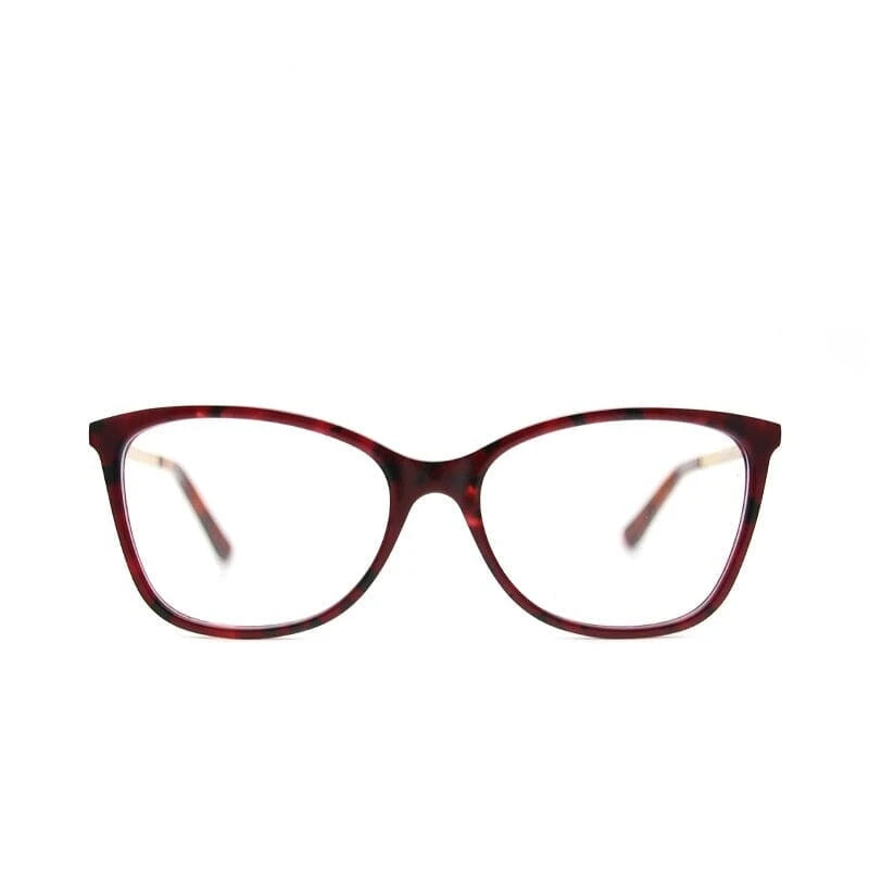 Óculos Metal Feminino Quadrado / BOM ÓCULOS - BO0117 BO0117 Bom Óculos Vermelho Print 