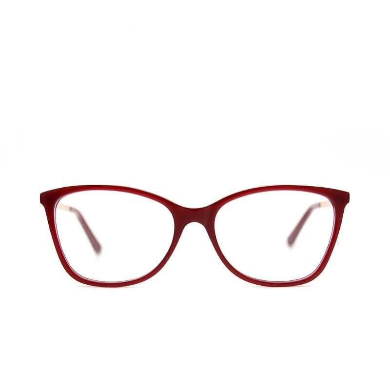 Óculos Metal Feminino Quadrado / BOM ÓCULOS - BO0117 BO0117 Bom Óculos Vermelho Vivo 