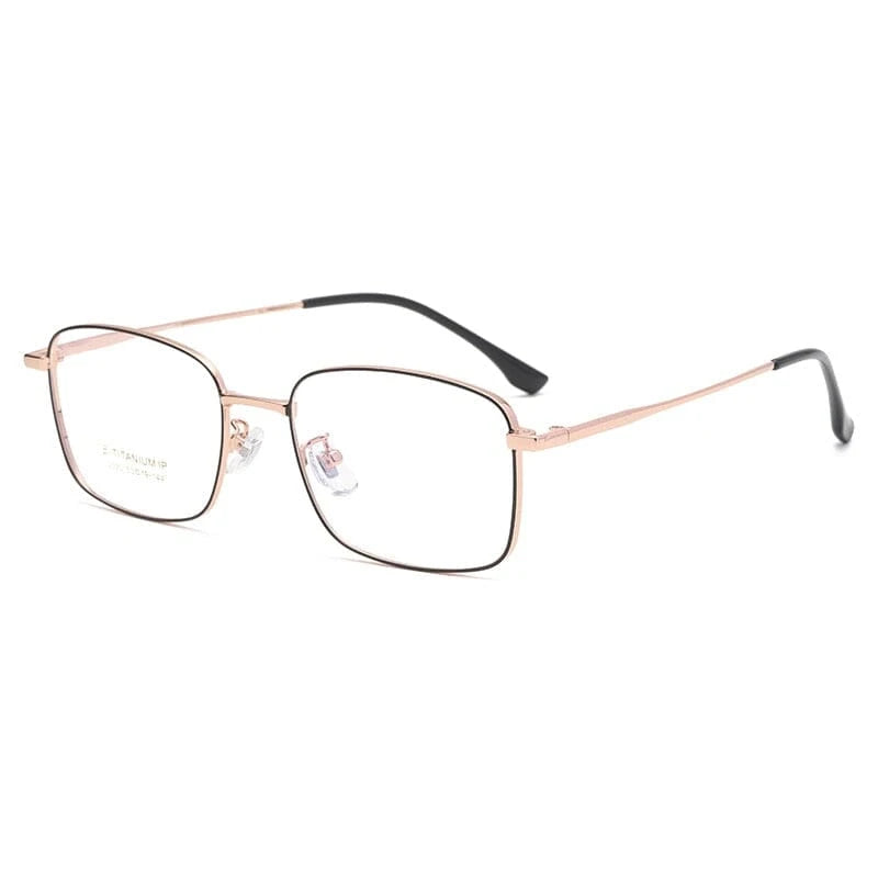 Óculos Quadrado Masculino Clássico / BOM ÓCULOS- BO0029 BO0029 Bom Óculos Preto Gold 