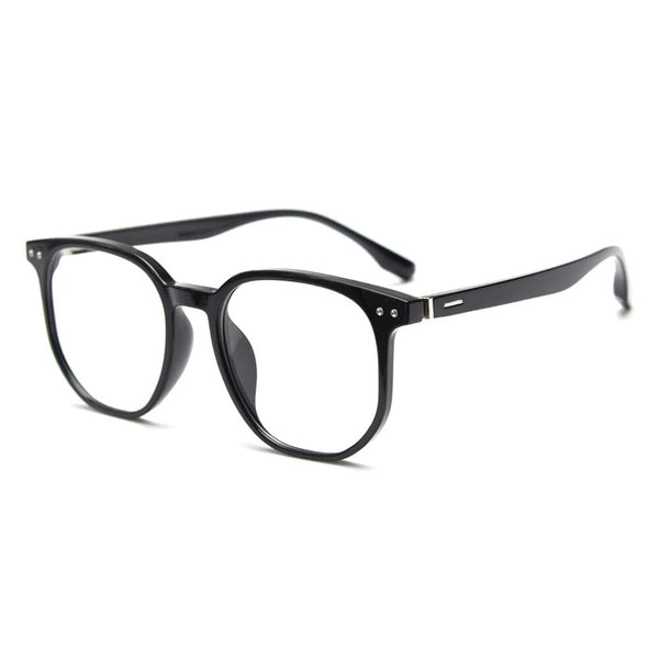 Peekaboo korean style square glasses frame for men tr90 clear lens black transparent polygon glasses for women accessories 0 Bom Óculos 