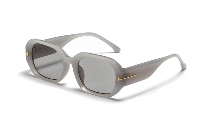 Peekaboo retro style polygon sunglasses for women uv400 brown black square sun glasses for men accessories 2022 dropshipping 0 Bom Óculos gray China as show in photo